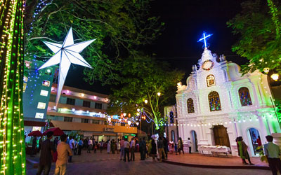 Christmas and New Year celebration in Kerala churches.