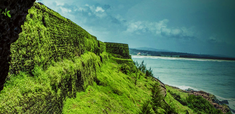 A majestic view of a fort in Kerala.